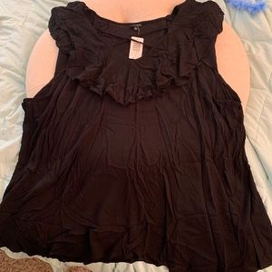 Gauzy Ruffle Tank